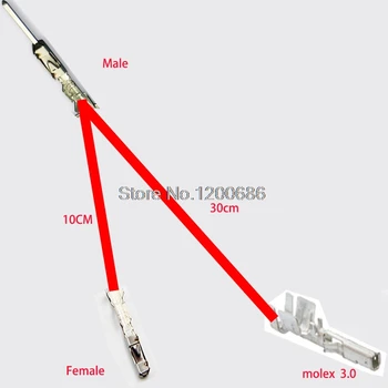 15 см 24AWG Мъжки Женски 963715-1 MQS: 5-963715-1 A124362CT-ND настройка MSQ удлинительный кабел теглене на кабели
