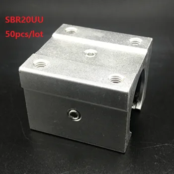 50 бр./лот SBR20UU SME20UU Линеен Шарикоподшипниковый Блок от Отворен Тип за SBR20 20 мм линейна употреба/релса за подробности смилане на струг с ЦПУ