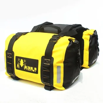 60L мотоциклетът жълта водоустойчив здрава седельная чанта за мотоциклетни облекло, чанта за каска, чанта за опашката на задната седалка, мотоциклетът пътна чанта