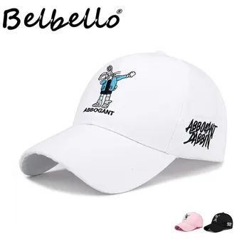 Belbello Нов пролетен стил солнцезащитная Шапка на корейското Издание на модел на заек бейзболна шапка за отдих, лятна младежка солнцезащитная шапка