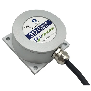 HEC395 9-аксиален електронен цифров компас, Сензор инклинометра с точност до 0,3 градуса (RS232 RS485 TTL Modbus по избор)