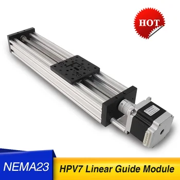 HPV7 V-Образна Линия ръководство модул 2/4/8/12 mm Z-ос рутер комплект Reprap 100-350 мм nema23 стъпков двигател за 3D-принтер sapre резервни части