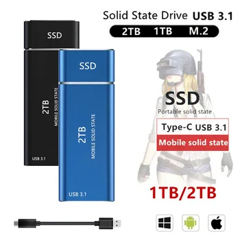 SSD Мобилен Твърд диск 4 TB И 2 TB 1 TB 500 Г