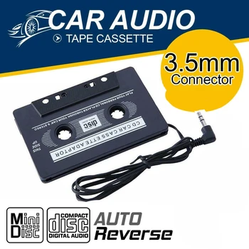 Автомобилна Аудиокассета Касета Адаптер Deca 3,5 мм за iPhone MP3 CD MD Плейър AUX Жак