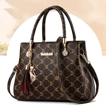Нова дамска чанта, чанта за майката, чанта на средна възраст, Темпераментен чанта на едно рамо, с висококачествена универсална чанта през рамо