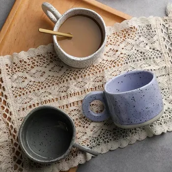 чаша أكواب Ceramic Cup Home Creative Ring Handle Breakfast High-value Water Coffee Mug اكواب قهوه чаша за чай, голяма